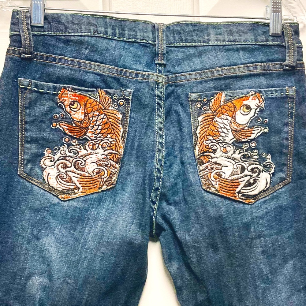 New London Indelible Koi Pocket Denim Jeans 29